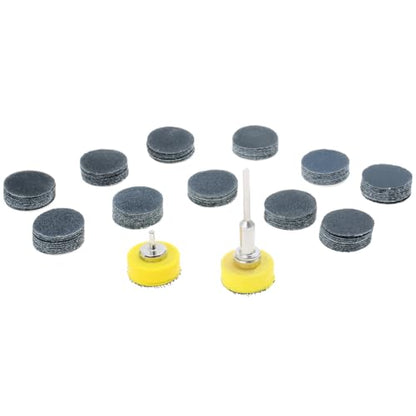 113PCS 1 Inch Sanding Discs Set, 60-800 Grit with 1/8 Shank Backing Pad - size: 1inch