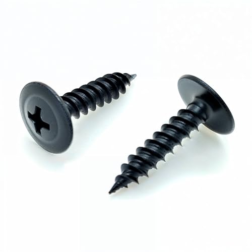 BCP Fasteners #8 x 3/4" Black Modified Truss Head Wood Screws, 100 Pack