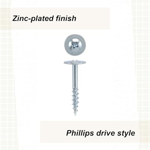 Highpoint 8 X 1 Drawer Front Adjust Screws Round Washer Head Zinc 100Pc