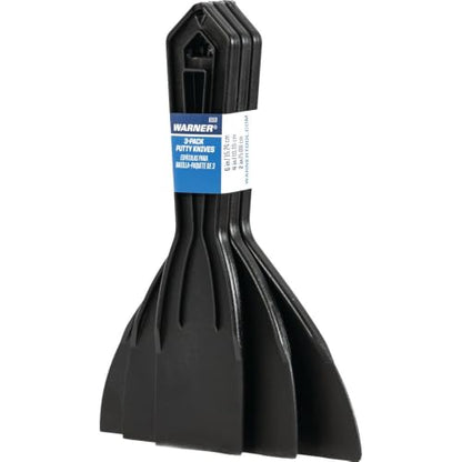 Warner 3-Pack Plastic Putty Knives, 1-Each 1-1/2", 3" & 6", 8150 - size: 3 Pack
