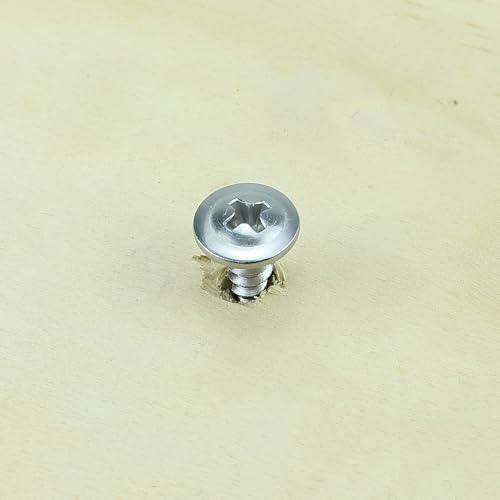 #10 x 7/8" Phillips Wafer Head Sheet Metal Tek Screws (100 pcs), 410 Stainless Steel, Phillips Drive Wafer Head Self Tapping Screws, Fayeploo (with Phillips Driver Bit) - size: #10 x 7/8