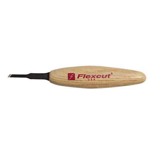 FLEXCUT Micro Skew, Razor Sharp High Carbon Cutting Blade, 1/8 Inch (3 mm) (MT16) - size: 3mm Micro Skew
