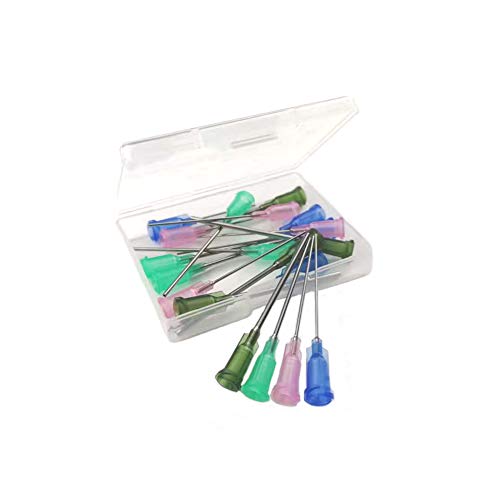 1.5in Mixed Blunt Tip Dispensing Syringe Needle, 4 sizes 20 PCS