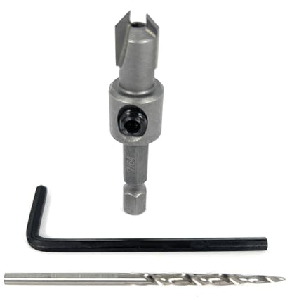 FTG USA #4 (7/64") TCT Tapered Wood Countersink Bit, Standard Flute - size: #4, style: Standard Flute w/o Depth Stop