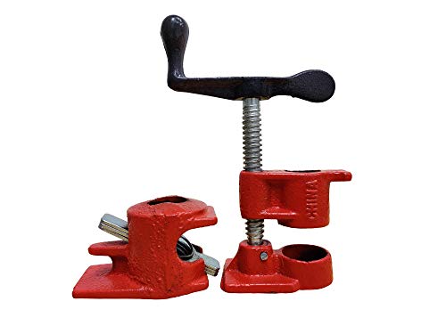 FixtureDisplays® 1/2" Wood Gluing Pipe Clamp Set Heavy Duty PRO Woodworking Cast Iron 15063-1PK
