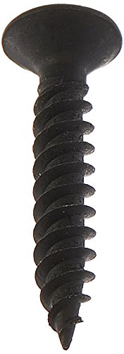 Hard-To-Find Fastener Phillips Flat Twinfast Wood Screws, Black Phosphate, Durable & Secure Indoor Wood Screws for Cabinets, Home Improvement, DIY, Construction, Interior Renovations, #8 x 1" - size: #8 x 1" Pack of 100