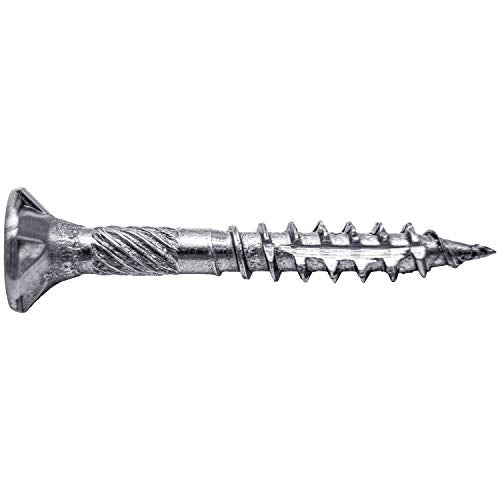 Jake Sales #8 x 1-1/4" Silver Star Stainless Steel Wood Screw Torx/Star Drive Head - 300 Grade Stainless Steel (1 Pound - 230 Approx. Screw Count) - color: STAINLESS STEEL, size: 8x1-1/4"