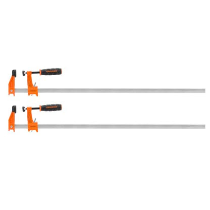 Jorgensen 30" Medium-Duty Steel Bar Clamp Set, 600 lbs Load Limit, 2-Pack - size: 30 Inch Medium Duty