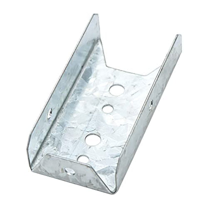Fence Bracket 8 Packs, Galvanized 2x4 Brackets for Wood Rail, Fence Bracket Repair Kit