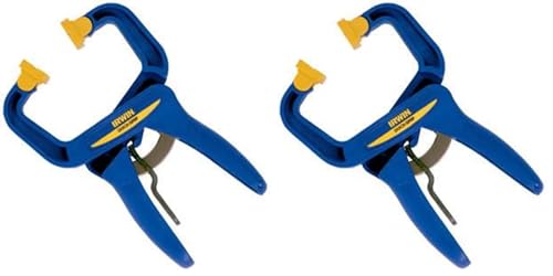 IRWIN Tools QUICK-GRIP Handi-Clamp, 4-Inch (1799213) , Blue (Pack of 2) - size: 1 Count (Pack of 2), style: 4"