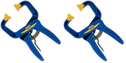 IRWIN Tools QUICK-GRIP Handi-Clamp, 4-Inch (1799213) , Blue (Pack of 2) - size: 1 Count (Pack of 2), style: 4"
