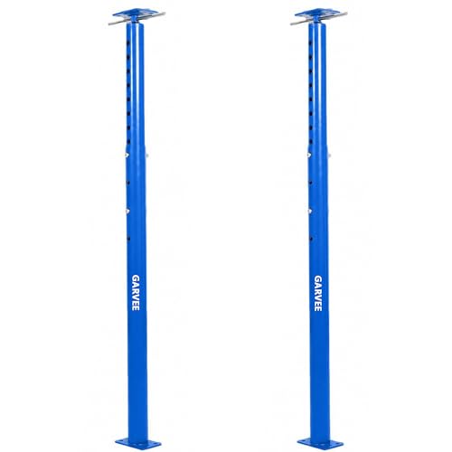 Garvee 2 Pack Jack Post, 53"-93" Height Range, House Floor Jack for Leveling, 18000 LBS Lifting Joist Beam Basement Jacks, Adjustable House Jacks for Lifting - color: Blue/53"-93"