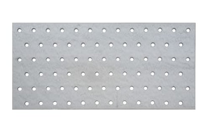 Alberts 353445 Perforated Plate Sendzimir-Galvanised 260 x 120 mm - size: 260 x 120 mm