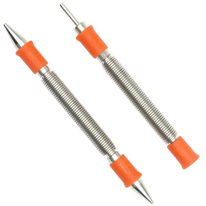2-Piece Dual Head Nail Setter and Door Hinge Pin Remover Tool Set - size: Nail Setter and Hinge Pin Punch