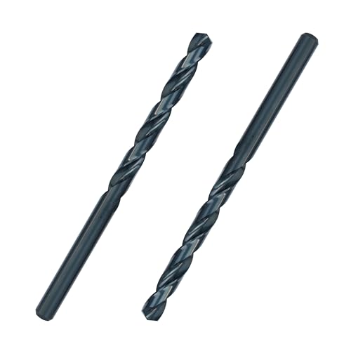Greycore Tools 3/8 Inch x 6 Inch Black Oxide Aircraft Extension Bit 2-Pack – Long Drill Bit for Steel, Wood, Plastic and Aluminum - Round Shank, Split Point (3/8" x 6") - size: 3/8" x 6"