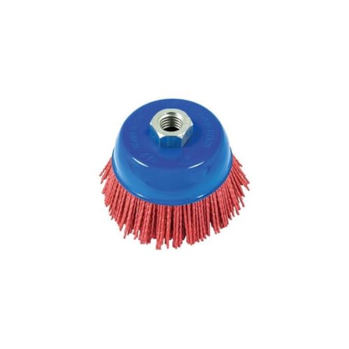 AES Industries 80 Grit 4" Abrasive Nylon Filament Bristle Surface Prepping Cup Brush