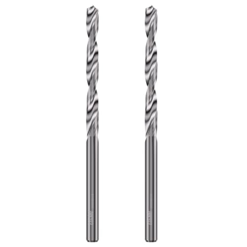 1/8" Solid Carbide Jobber Drill Bits with Straight Shank and 118° Point Angle, Made from Tungsten Carbide Material,2-Pieces - size: 1/8 in