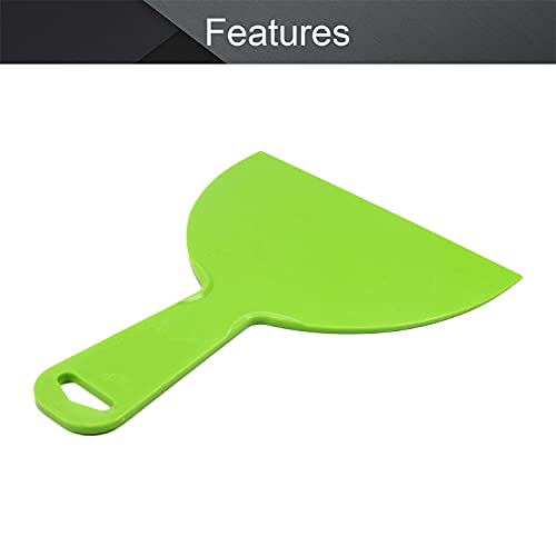 6 Inch Plastic Putty Knife, 3Pcs Flexible Paint Scraper Tool for Spackling - size: 6 inch
