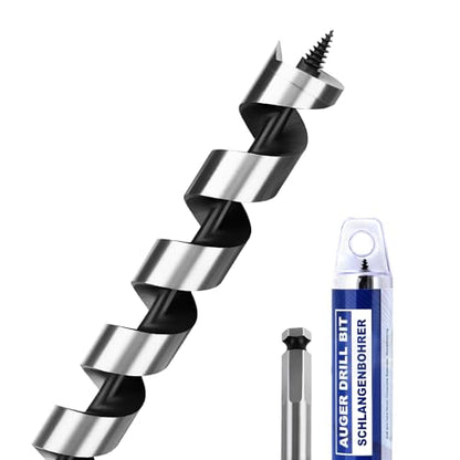 1-1/8" X 23.6" Auger Bit for Wood, 28x600mm Extra Long Auger Drill Bit - size: 1-1/8" (28mm)diameter, style: 23.6 inch / 600mm Length