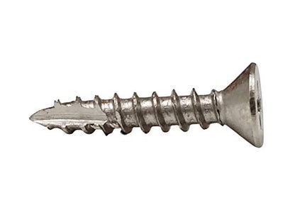 Hinge Screws Fly Cut for Easy Drilling 10 x 1 Inch 24-Pack Satin Nickel - color: SATIN NICKEL