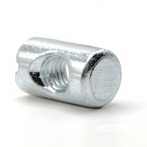 ReplacementScrews M6 x 16mm Cross Dowel Barrel Nuts with Centered Hole