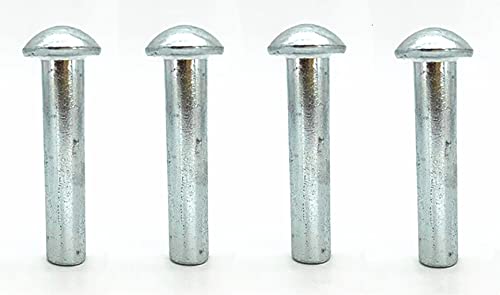 Replacement Wood Stove Door Hinge Pins, 3/8" x 1 3/4", Solid Steel (Set of 4)