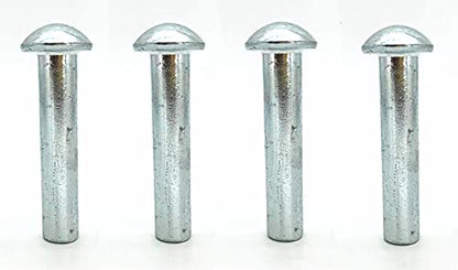 Replacement Wood Stove Door Hinge Pins, 3/8" x 1 3/4", Solid Steel (Set of 4)
