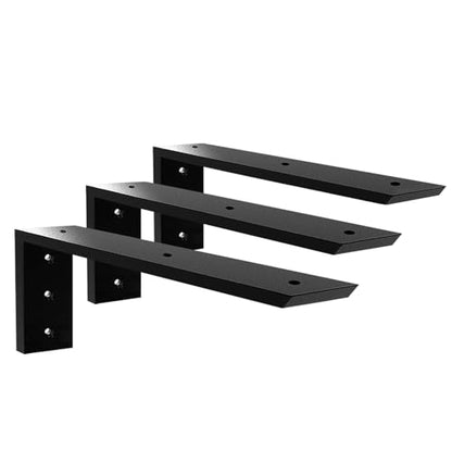 Countertop Support Bracket 12 Inch 3 Pack Countertop Bracket for Granite 3/8" Thick 12"x6"x2.5" Heavy Duty L Brackets Shelf Brackets Metal Corbels for Quartz/Granite/Wood/Concret/ Laminate Countertops - size: 12 Inch, style: black-3 pack