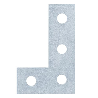 6 Pack Strut Flate L Bracket for 1-5/8" Strut Channel, Heavy Duty Hardware