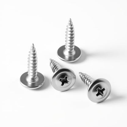 #8×1-1/2'' (100 Pack) Truss Head Wood Screws Quick Metal Self-Tapping Screws 410 Stainless Steel - size: #8×1-1/2''