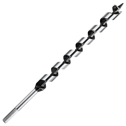 3/4 Inch x 12 Inch Long Ship Auger Drill Bit Set for Wood - size: 3/4"x12"
