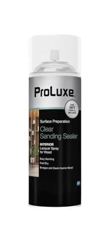 ProLuxe PLX015S/54 Sanding Sealer, Satin, Aerosol, Clear, 12 oz, Spray Bottle