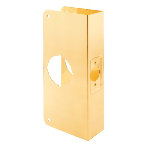 Prime-Line U 9541 Brass Lock and Door Reinforcement Plate, Single Pack