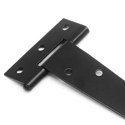 Murtenze Heavy Duty T-Strap Hinge, Black, 6 Inch, 6 pcs - color: Black, size: 6 Inch - 6Pack