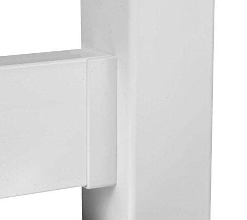 Weatherables Vinyl Fence U-Mount Bracket – U Brackets for Mounting on Vinyl Fencing, Made for 2in x 6in Inch Rail - size: 2 Inch X 6 Inch