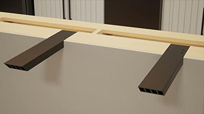 Solid Heavy Duty 24 Inch Industrial L Countertop Support Bracket, 1 Count, Shelf Brackets, DIY Kitchens, and vanities installations. Made with American Aluminum by The Original Granite Bracket. - size: 24 Inches, style: Industrial