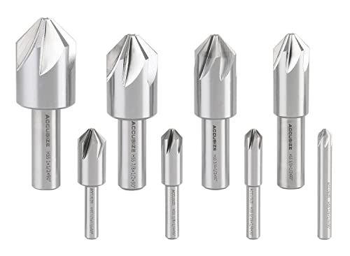 Accusize Industrial Tools HSS Countersink Set, 90°, 0206-2016 - size: 90°