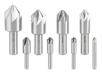 Accusize Industrial Tools HSS Countersink Set, 90°, 0206-2016 - size: 90°