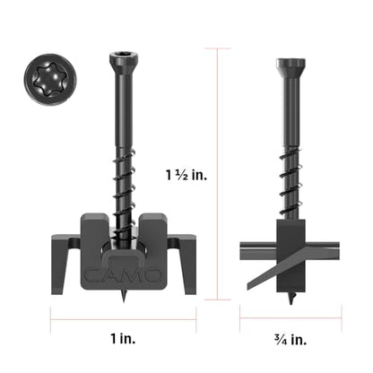 CAMO ClipDRIVE Hidden Deck Fastener Clip Installation Bundle (500 sqft) - style: WEDGECLIP System Installation Kit