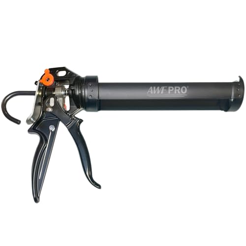 AWF PRO 10 oz Dual Thrust Caulk Gun, 25:1 or 12:1 Thrust Ratio - size: 10 oz, style: Pack of 1