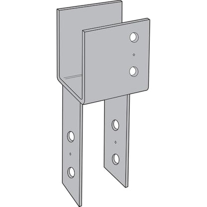 Simpson Strong-Tie ECC46 - ECC End Column Cap for 4X Beam & 6X Post - Heavy-Duty Framing Bracket for Structural Support in Home Improvement Projects (Pack of 4)