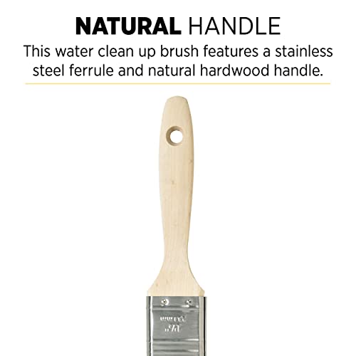 Minwax 427310008 Polycrylic Wood Stain Brush, 1.5”, White - size: 1-1/2 in.