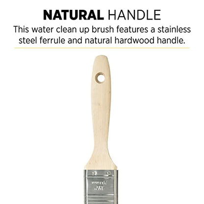 Minwax 427310008 Polycrylic Wood Stain Brush, 1.5”, White - size: 1-1/2 in.