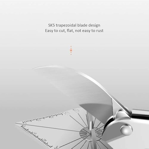 Multi Angle Miter Shear Cutter Hand Tools,45-135 Degree Adjustable Angle Scissors Trim Shears Tools for Vinyl Wood Molding Trim - color: Shear Cutter Hand Tools