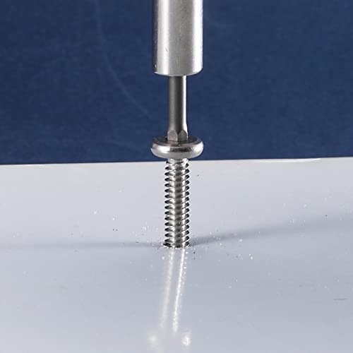 12 x 1" Stainless Steel Flat Head Socket Cap Screws, 100Pcs, Allen Socket Drive, Self Tapping - size: #12 x 1"