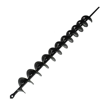 findmall Auger Drill Bit, Earth Auger Bit, 24 Inch Length 2 Inch Width Repid Planter, Yard Gardening Planting Corm Auger, Post or Umbrella Hole Digger for 3/8 Inch Hex Drive Drill - size: 24 x 2 in
