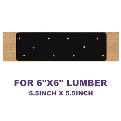 2 Pcs 16"x5"Straight Steel Flat Plate,Heavy Duty Mending Plate Joining Brackets, I Shape Strap Metal Plate Fit 4x4,6x6 for Repair House,Furniture,Pavilion,Truss framing - style: I Shape(15.7"x15.7"x5")