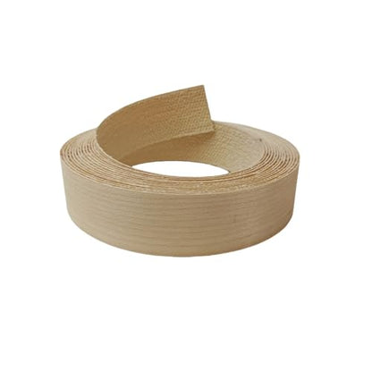 Real Maple Wood Veneer Edge Banding Tape,1 inch×13ft Preglued Iron On Edging Band Roll with Self Hot Melt Adhesive, Prefinished Flexible Edgebanding Strip for Laminate Furniture Cabinet Repair - style: Maple