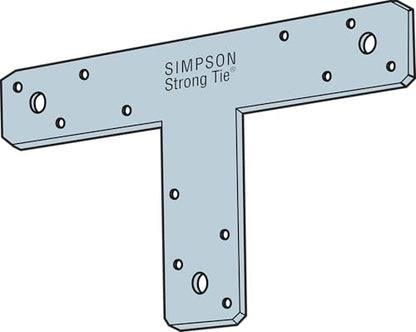 Simpson Strong-Tie 128T 12 in. x 8 in. 14-Gauge Galvanized T Strap - size: 1 Each