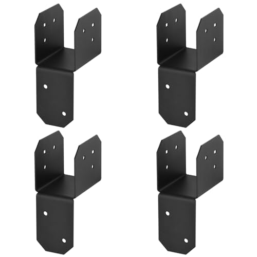 4 Pcs 2x4 Post Caps Tie Bracket for Pergola,Joist Anchor Connector,17 Gauge - size: 2x4